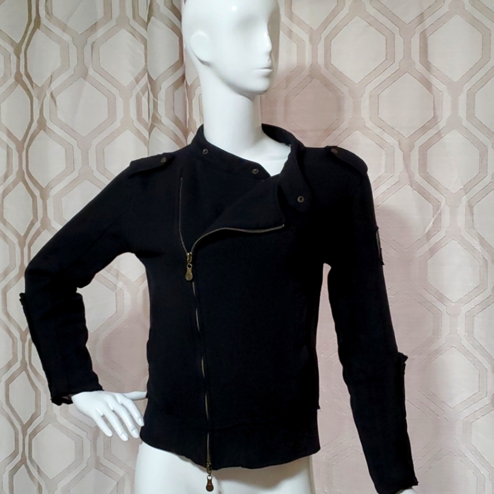 Jedidiah black moto jacket